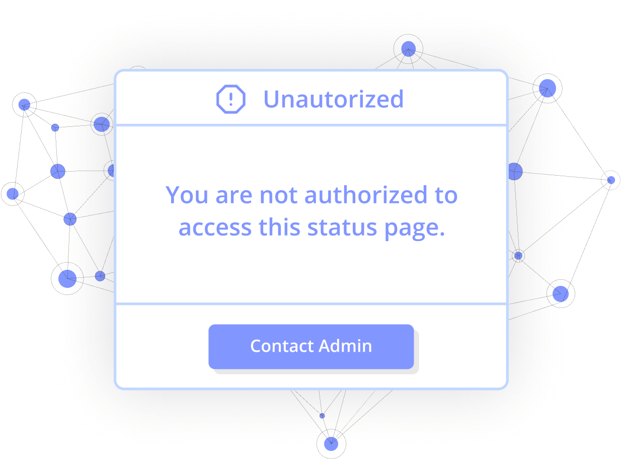 Status pages IP restriction